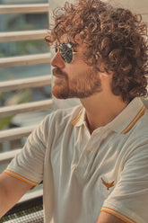 Tipping Collar Polo Shirt -  Serene